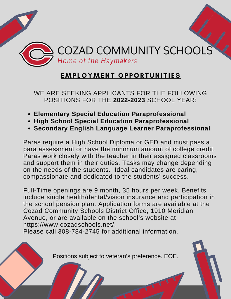 Employment Opportunities