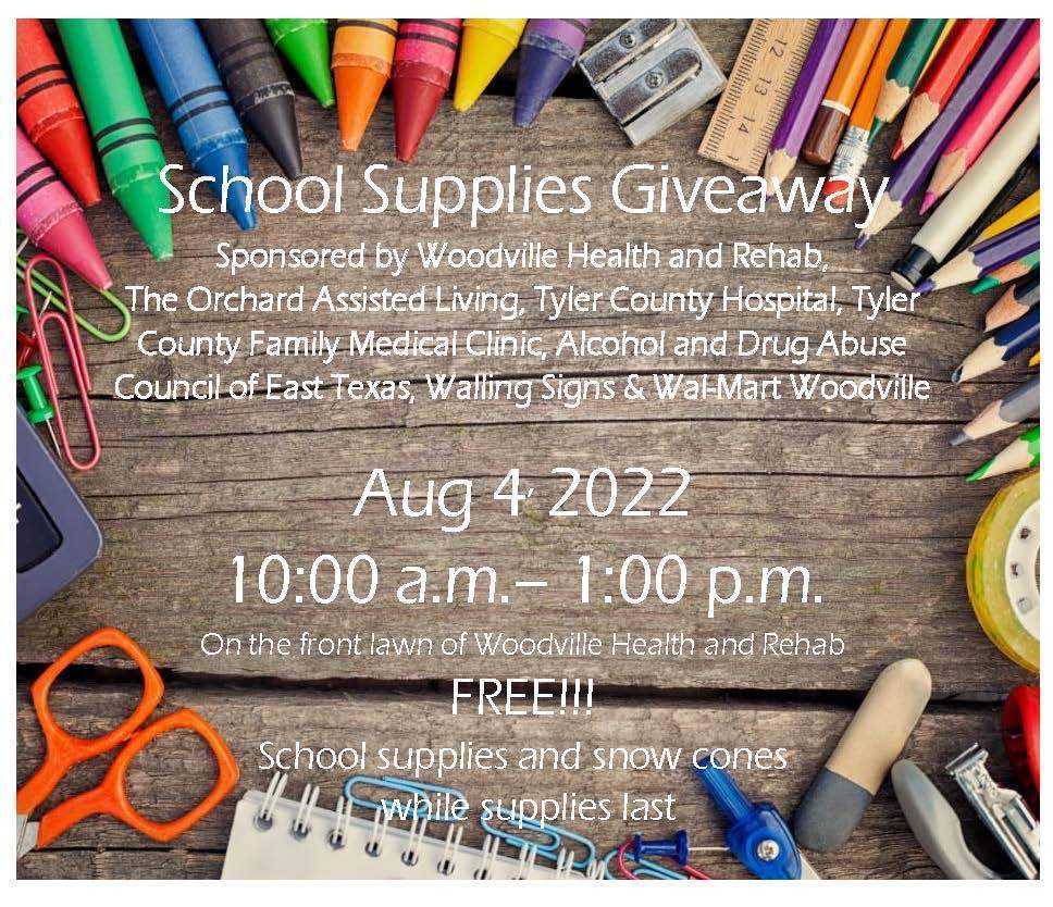 School Supply Giveaway