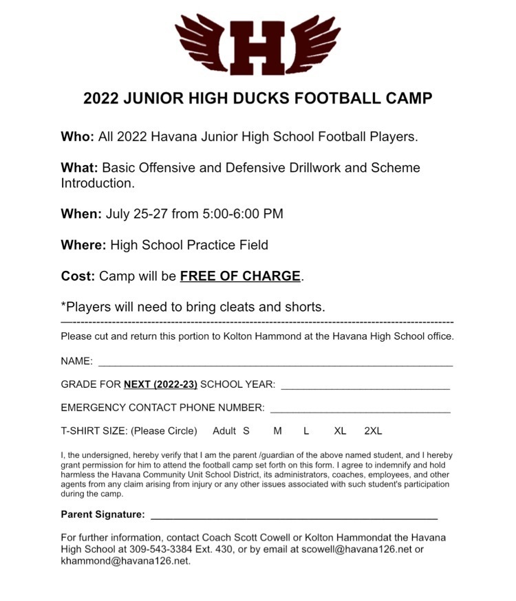 JH Camp Form