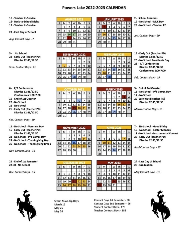 school calendar