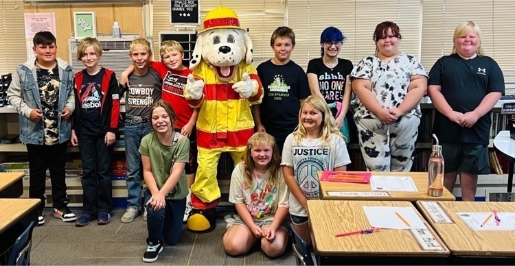 sparky visits 5th grade