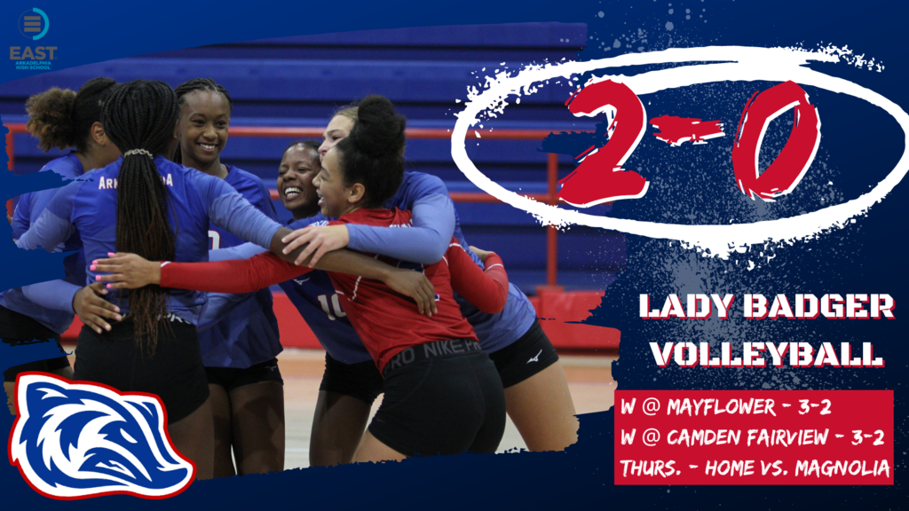 Lady Badger Volleyball 2-0