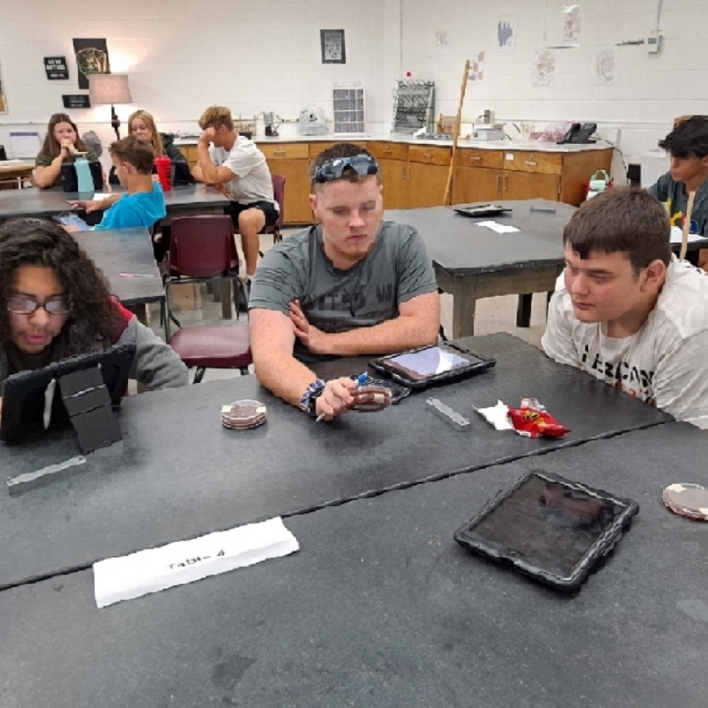 Biology class studying the effectiveness of soap