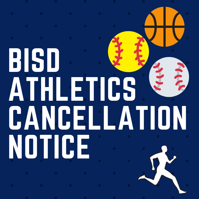 BISD Athletics Cancellation Notice