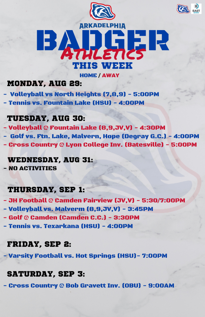 Badger Athletics This Week