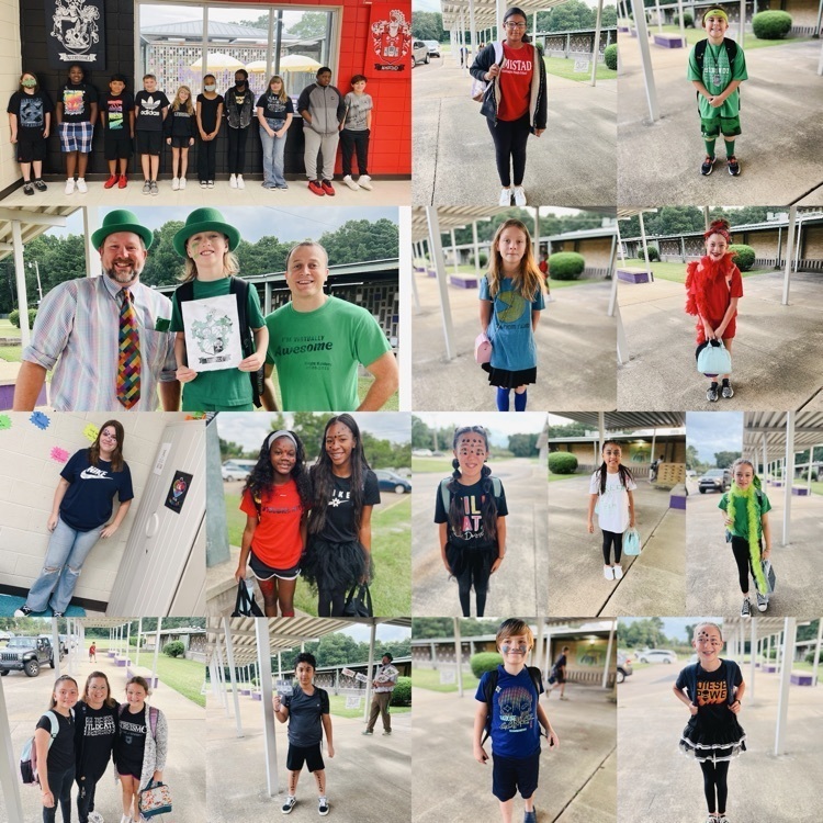 First Thursday of Color Wars at WMS! We love seeing our students dressed from head to toe in house colors, representing their houses! #FourHousesOneFamily ❤️💙💚🖤