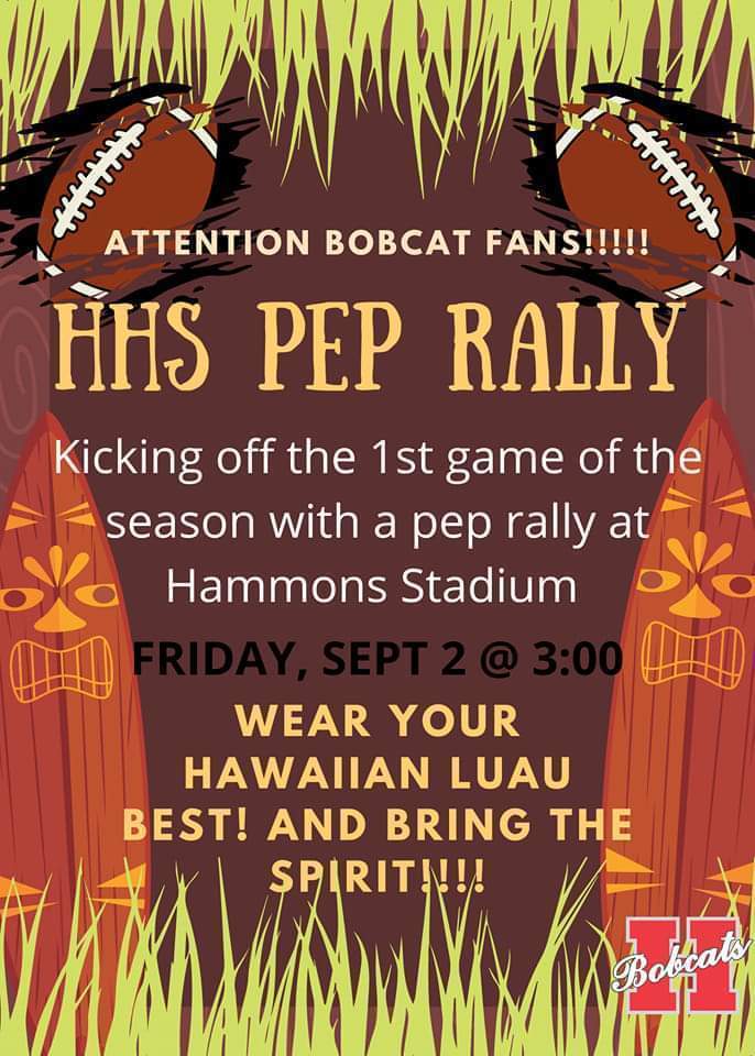 pep rally sep 2 at 3pm