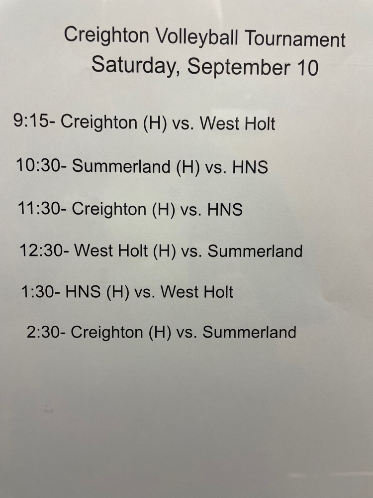 Creighton schedule