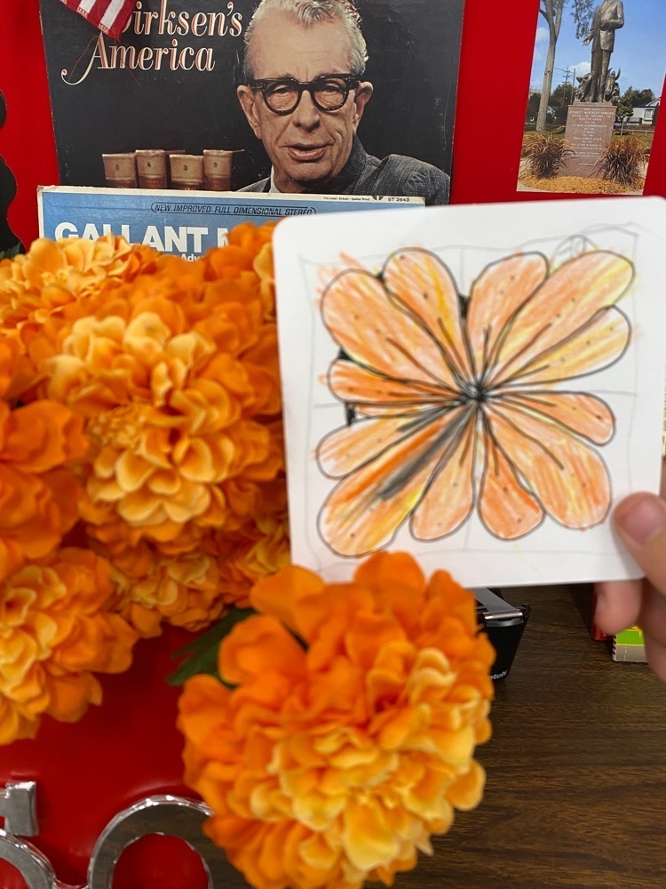Zentangle during Advisory… Mindfulness and Marigolds