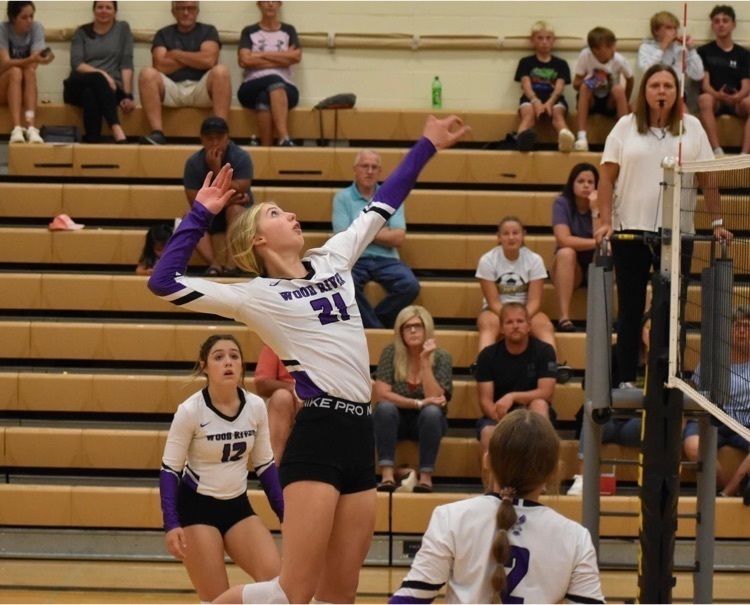 Emersyn Graves with the attack