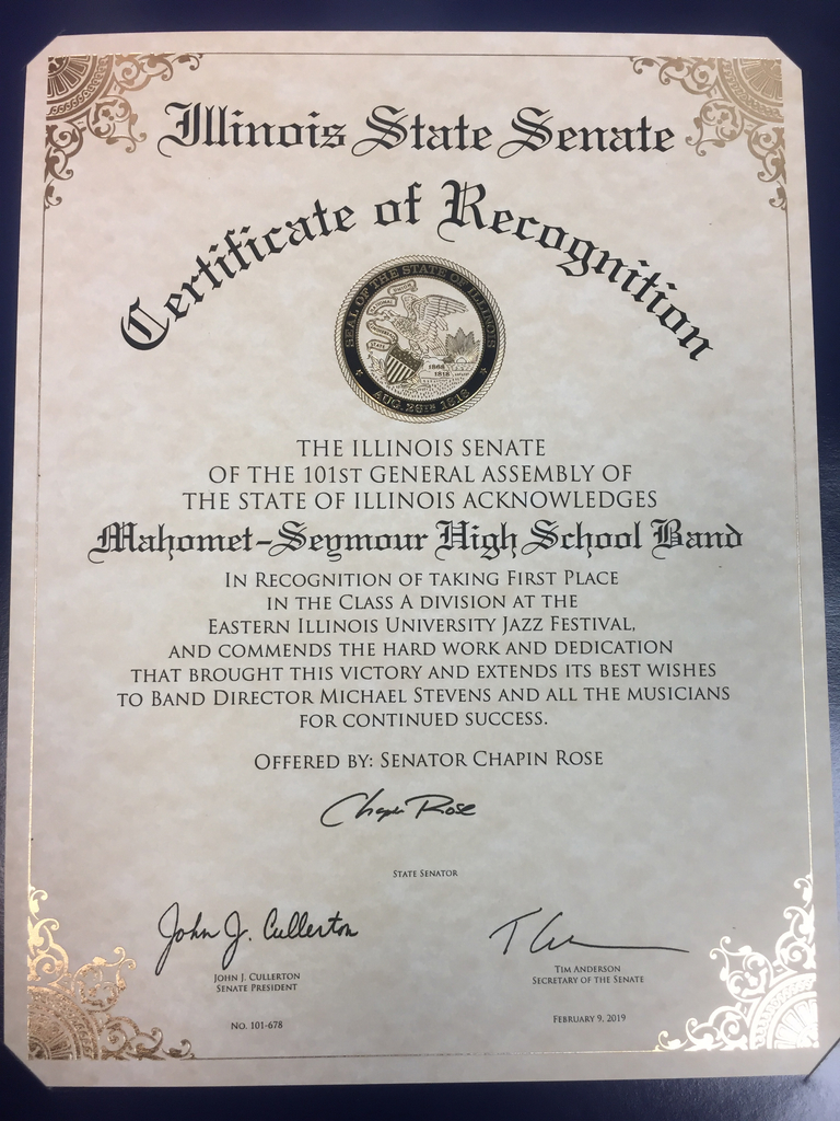 MSHS Band recognition