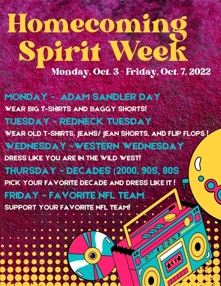 spirit week flyer