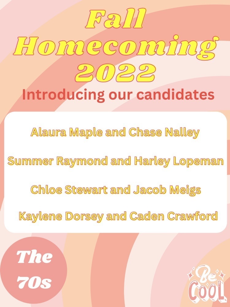 homecoming candidates flyer