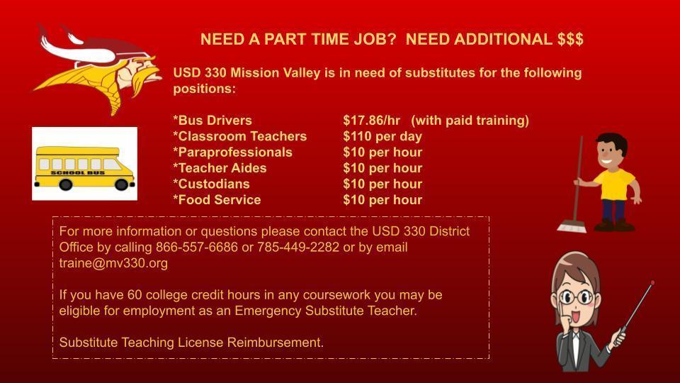 Substitute Advertisement