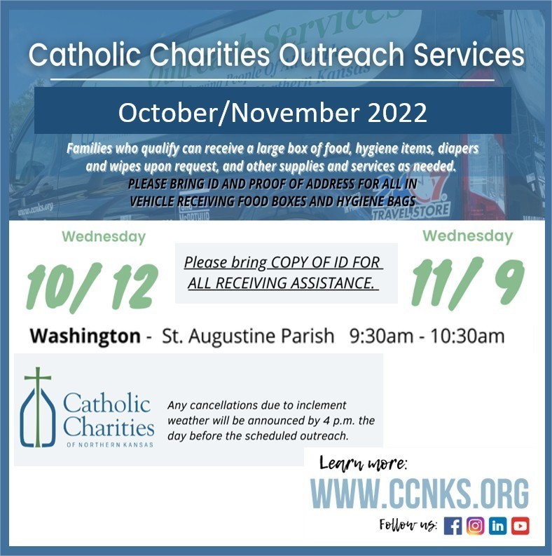 Catholic Charities dates