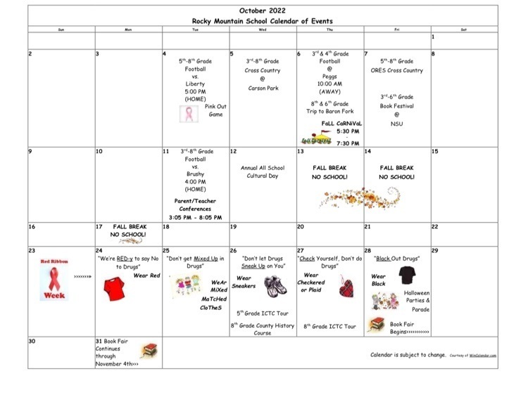 October 2022 Calendar