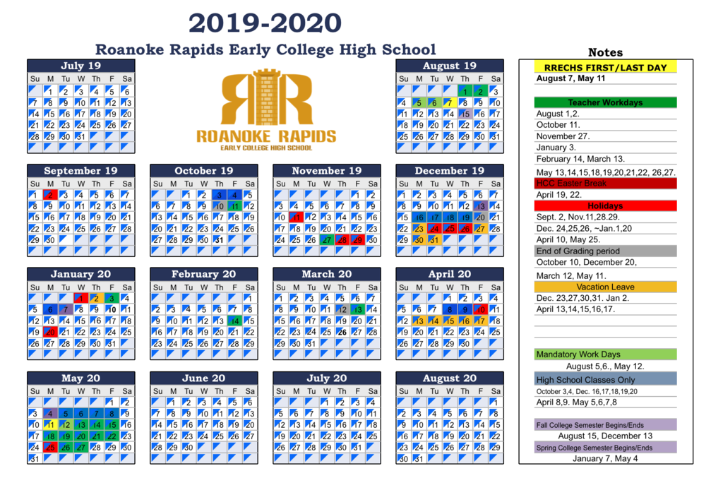Early College Calendar