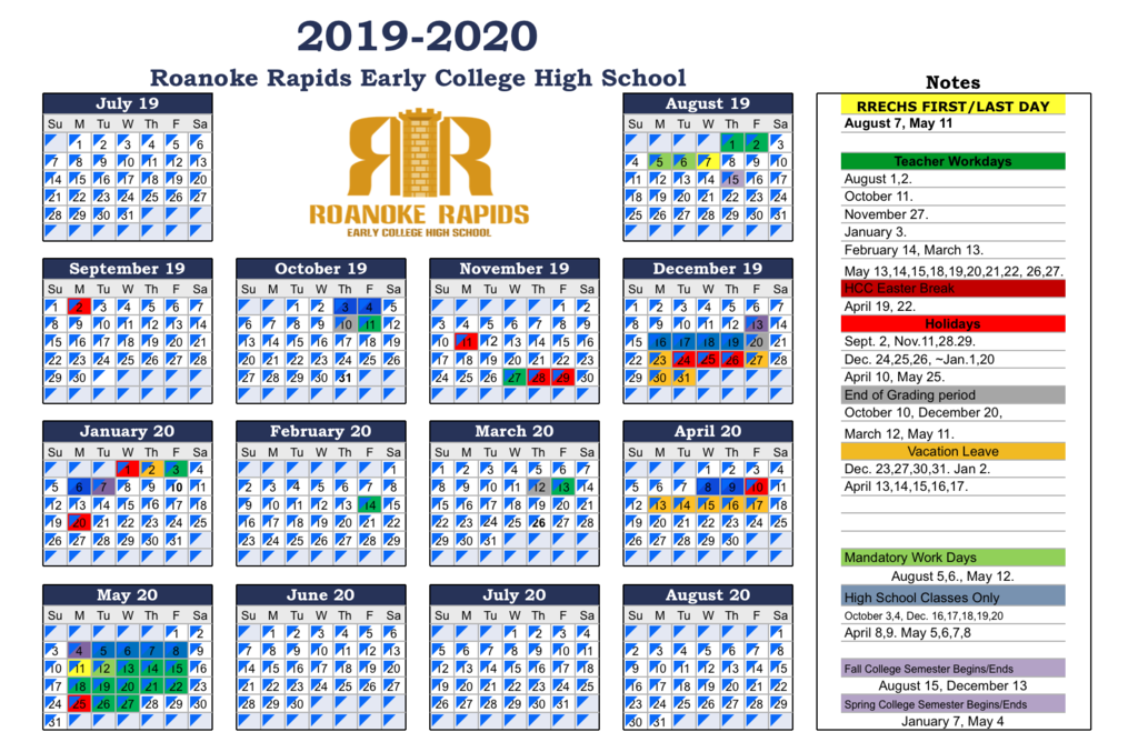 Early College Calendar 