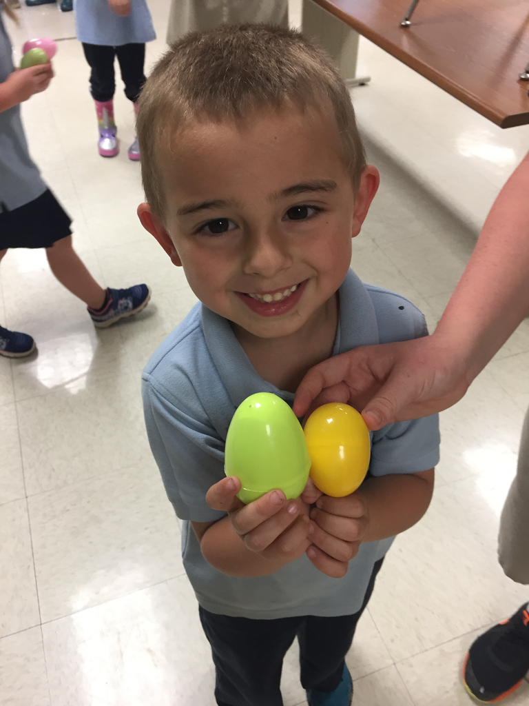 Corbin found his eggs!