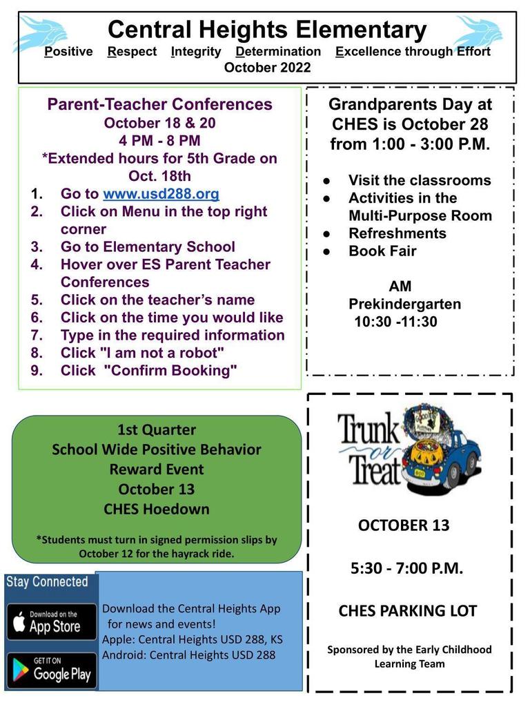 Elementary Principal's Oct. Newsletter