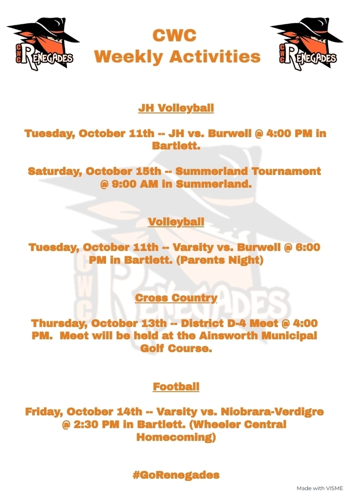 Weekly Activities