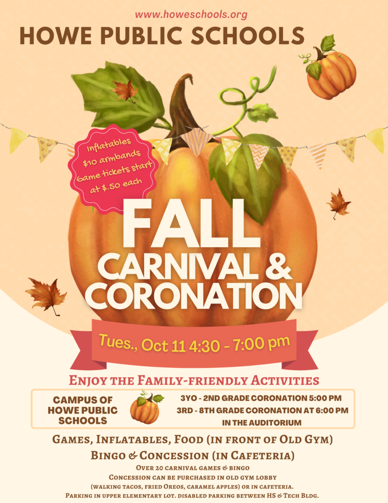 Fall Carnival & Coronation Flyer 2022
