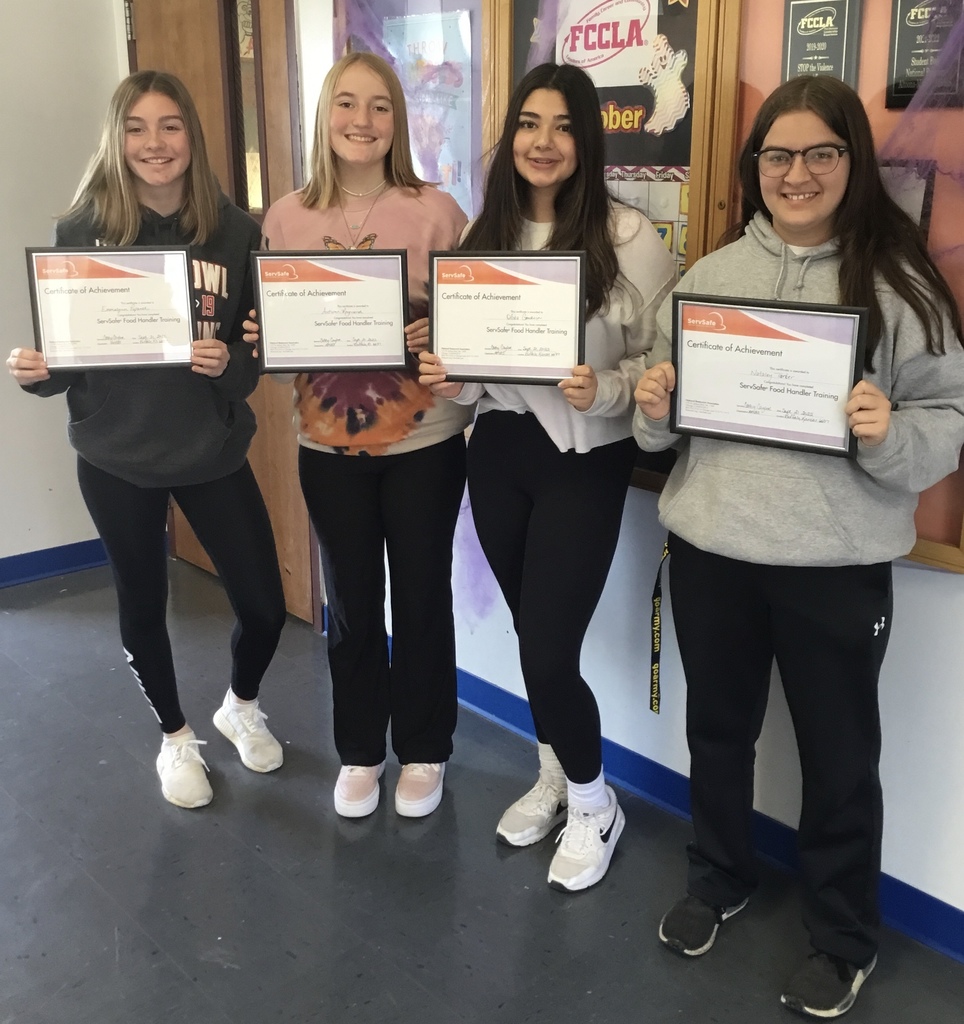 recipients of ServSafe certification