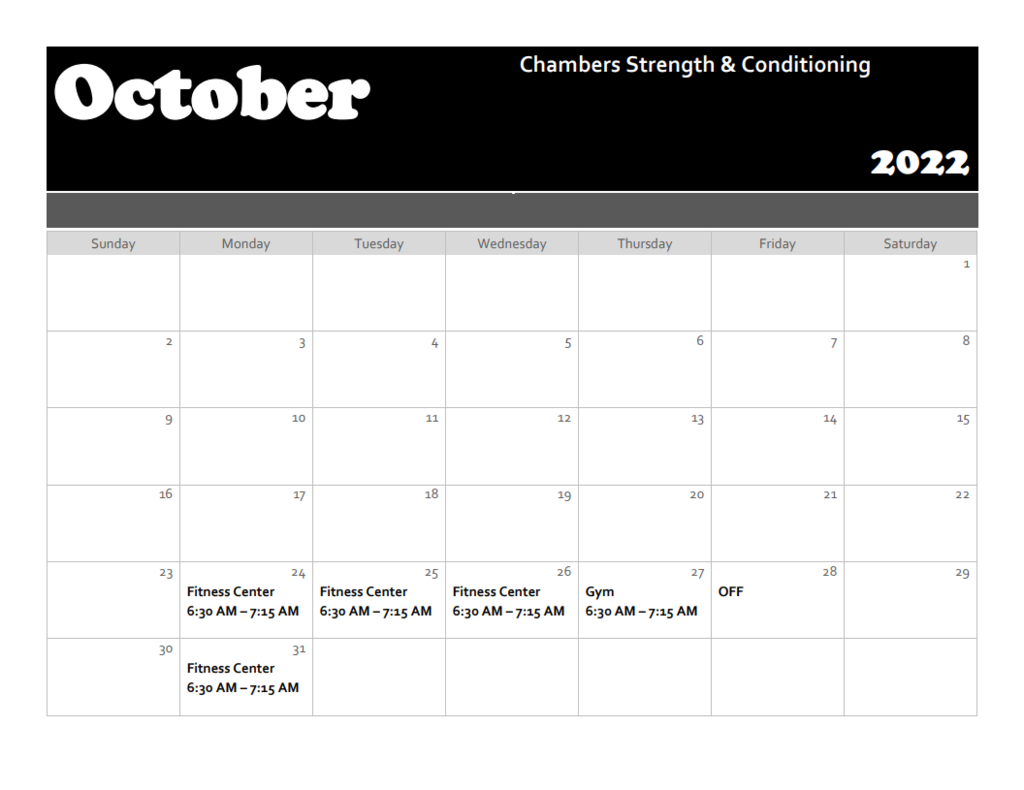 Chambers Strength & Conditioning