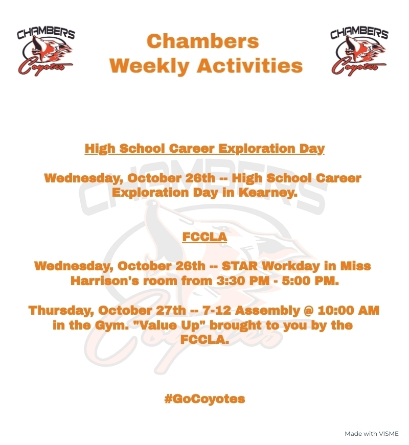 Weekly Activities