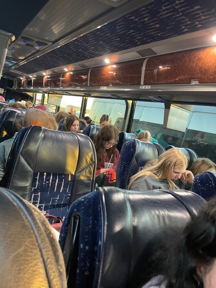 On the tour bus