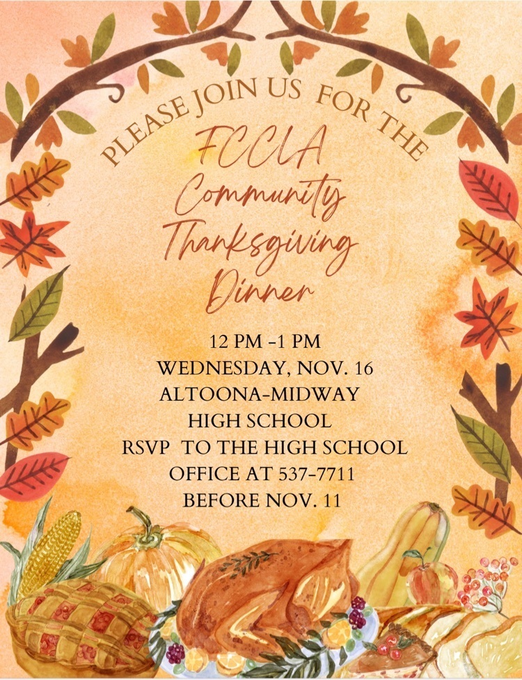 community dinner flyer