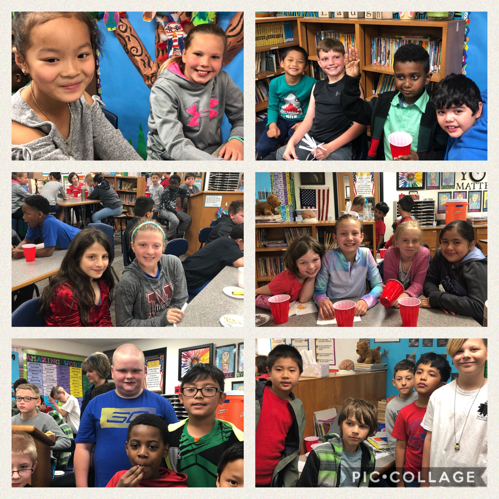 Some of the students and their pen pals