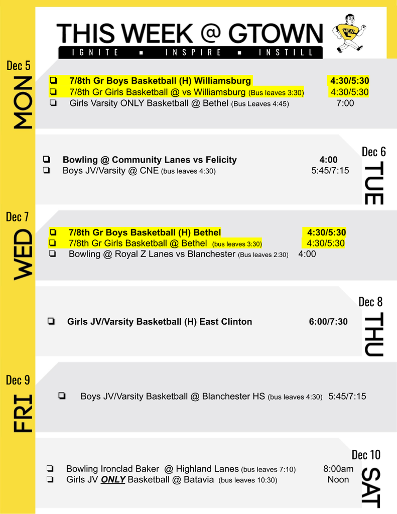 This week in Georgetown