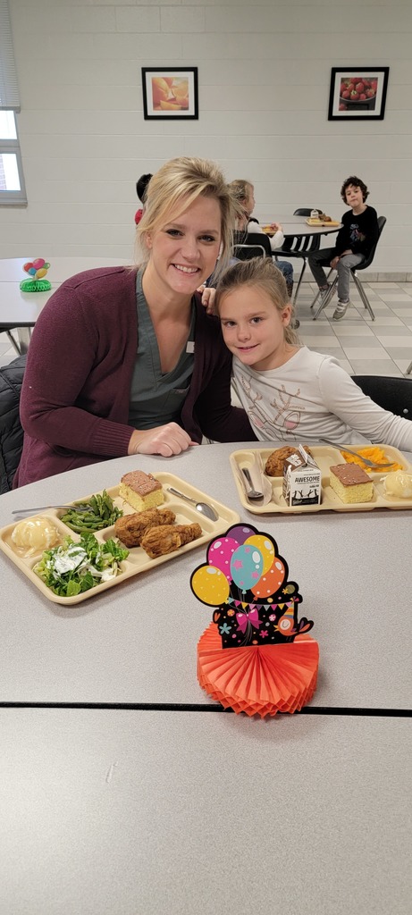 2nd-3rd students celebrating birthdays