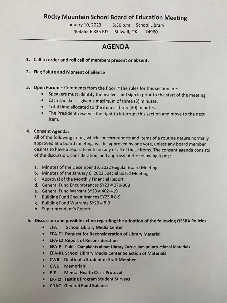 Board Meeting Minutes Jan 2023 pg 1