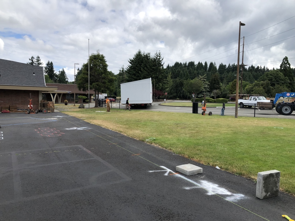 The teen center being delivered