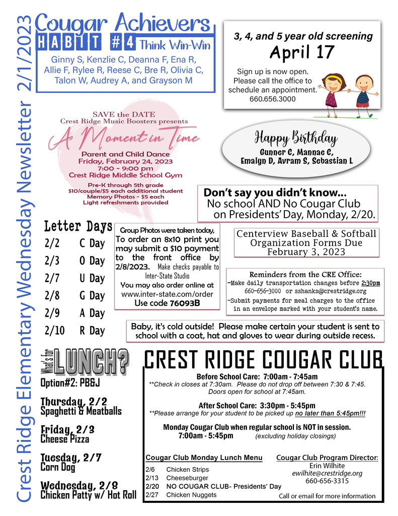 CRE Newsletter