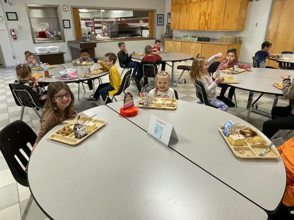 K-1 student birthday lunch