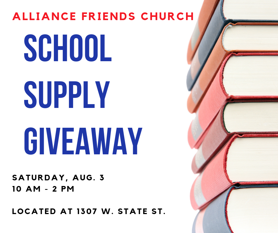 school supply giveaway