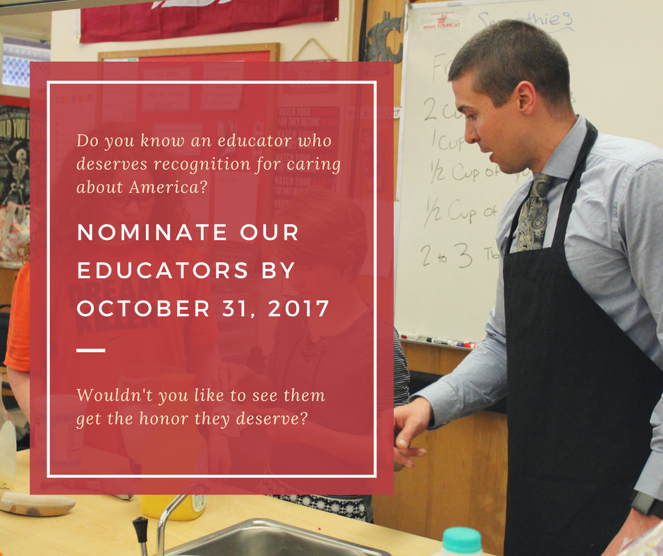 VFW Teacher Nomination Flyer