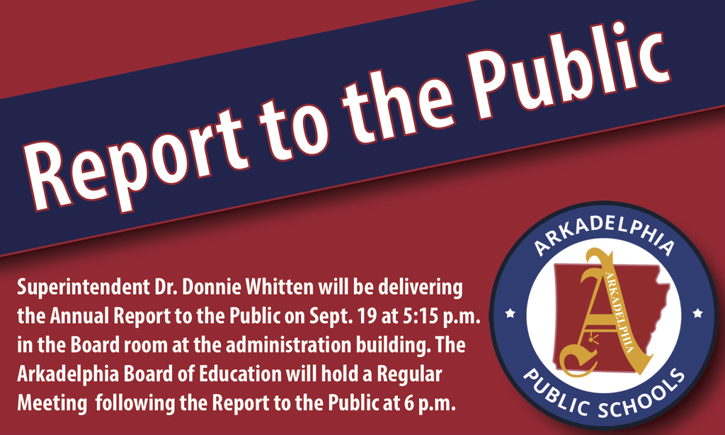 Report to the Public Meeting Flyer - September 19 at 5:15 p.m.
