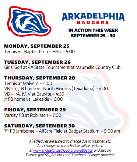 This Week in APSD Athletics