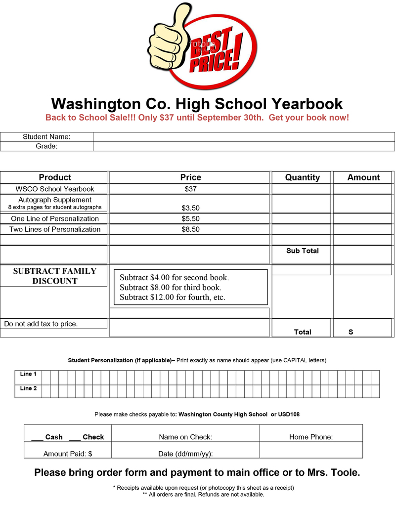 back to school order form