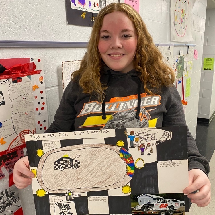 Jazmin compared her cell to the dirt track!