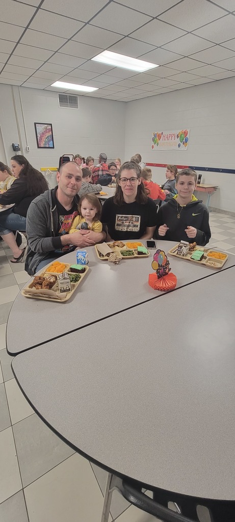 Last week we celebrated March birthday lunches (and one February birthday). K-2 students had fun celebrating.