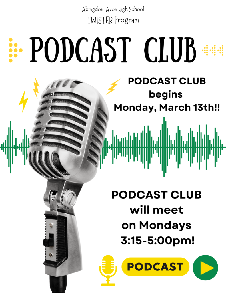 PODCAST Club  @  AAHS