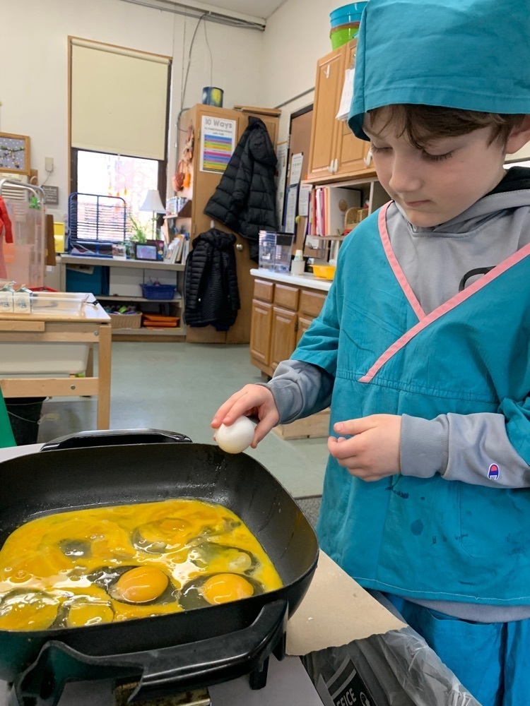 Cooking up some green eggs.