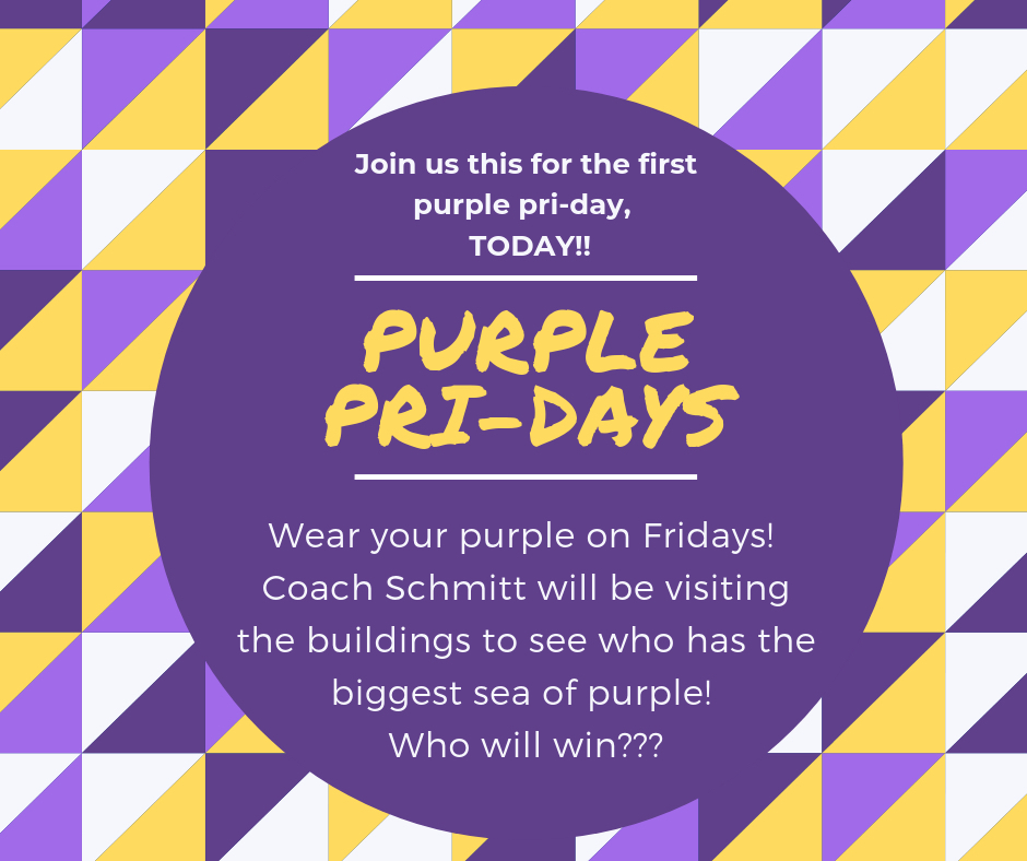 Wear purple today!