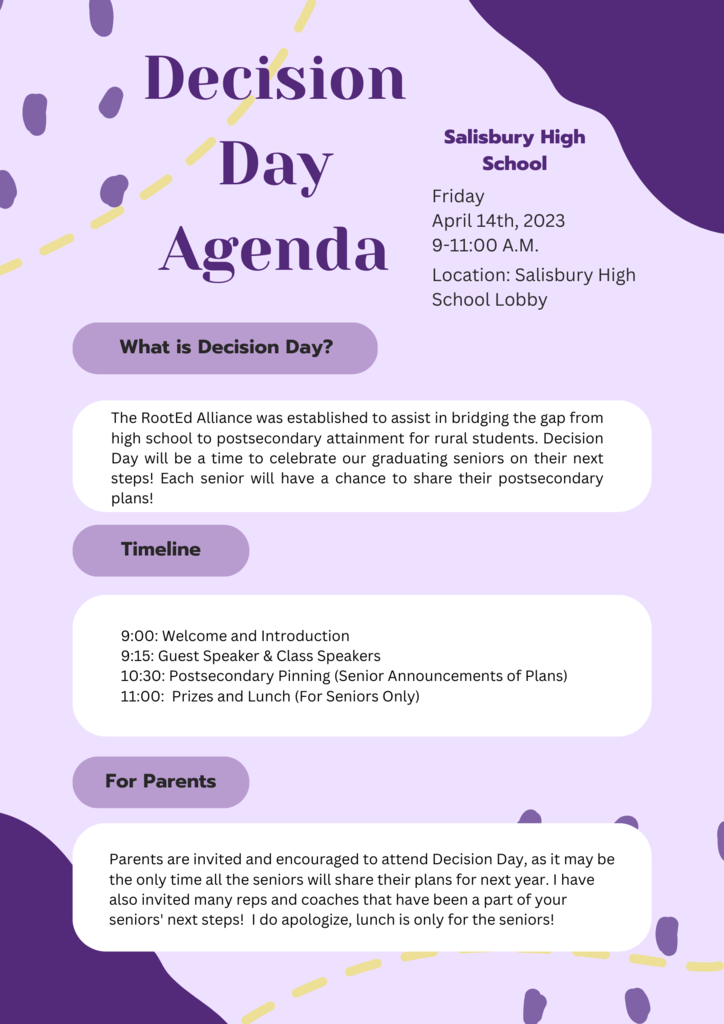 Decision Day Agenda
