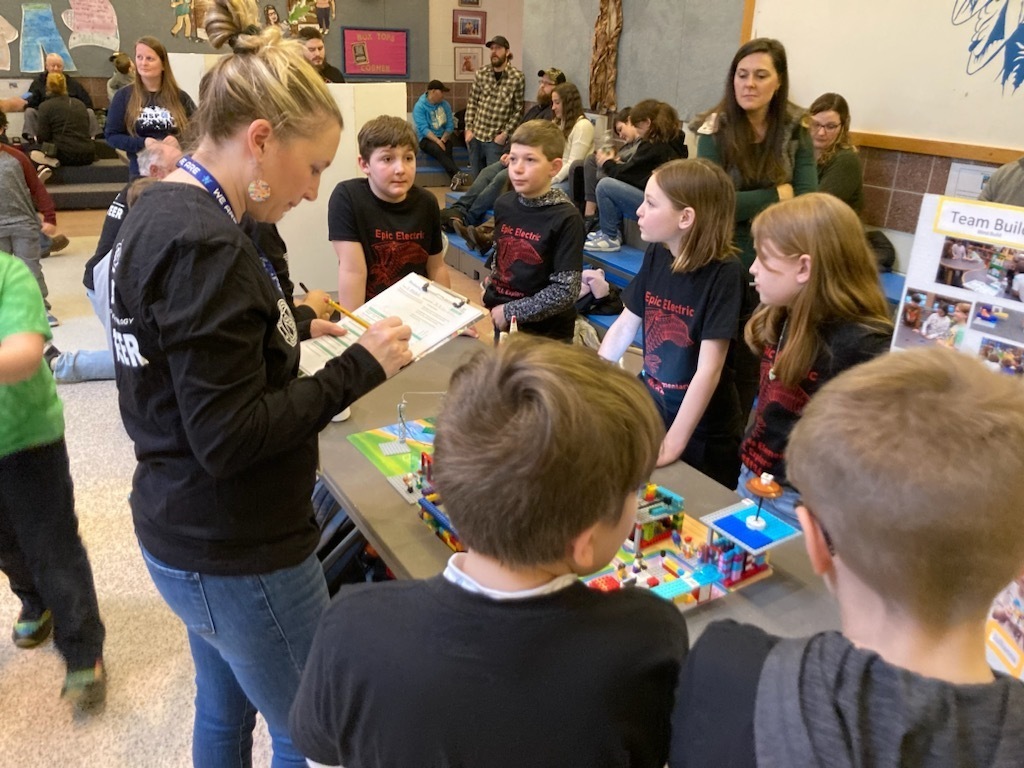 4th Grade Lego League at competition 1 